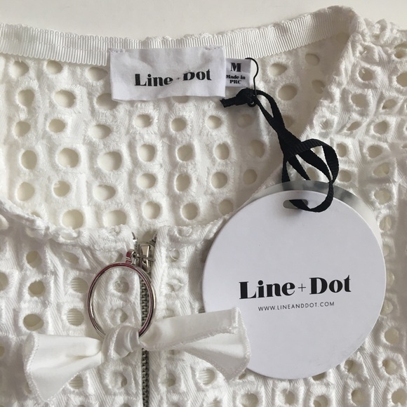 Line and Dot Ranael Eyelet Jacket Size Medium - Picture 7 of 10